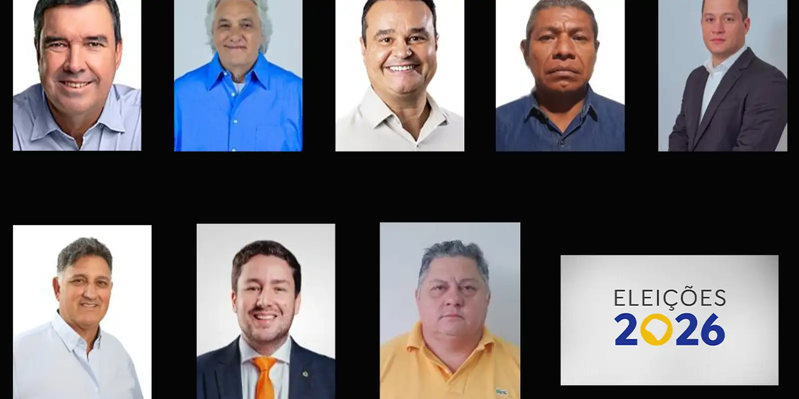 Oito disputam o governo de Mato Grosso do Sul nas eleições de 2026